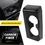 Carbon Fiber Look Rear Cup Holder Trim Cover For 2015-2020 Ford F150 Inner Parts. Fixed Price $24.69.