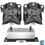 Engine & Transmission Mounts 3pcs Set For Chevrolet Express, Gmc Savana; V8 Awd.. Fixed Price $74.99.