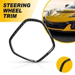 Carbon Fiber Steering Wheel Logo Border Frame Trim Cover For 20-2025 Corvette C8. Fixed Price $18.04.