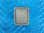 Lexus Ls430 Child Seat Anchor Cover Brown 2001-2006 Oem. Fixed Price $12.00.