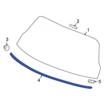 For Honda Odyssey 2018-2026 73220thra01 Rear Liftgate Reveal Molding. Fixed Price $112.56.