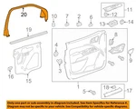 Gm Oem 15-22 Canyon,colorado Front Door Interior Trim-upper Trim 23492902. Fixed Price $96.39.
