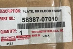 Genuine Toyota Avalon 13'-18' Rear Panel Trim 58387-07010. Fixed Price $160.00.