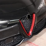 Red Real Carbon Fiber V-shape Grille Frame For Alfa Romeo Giulia 2017+. Fixed Price $89.99.