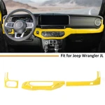 Middle Console Covers Dash Air Con Controls Trims For Wrangler Jl Jt 2024 Yellow. Fixed Price $60.99.