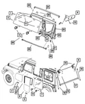 Genuine Mopar Windshield Reinforcement Right 55395578af. Fixed Price $117.31.