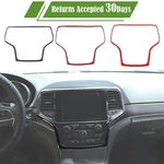 Dashboard Navigation Cover Abs Trim For Jeep Grand Cherokee 2014-2020 Carbon Red. Fixed Price $24.99.