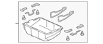 Genuine Honda Trunk Floor Storage Box 84523-tp6-a01za. Fixed Price $203.67.