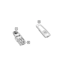 Genuine Mopar Front Door Switch And Bezel 1zp74jxwac. Fixed Price $64.82.