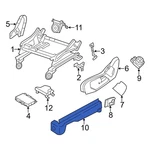 For Dodge Durango 2011-2025 1un83dx9ab Front Left Inner Seat Track Cover. Fixed Price $25.53.