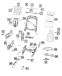 Genuine Mopar Seat Track Cover 7mg00tx7aa. Fixed Price $12.32.