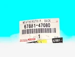 2023-2025 Oem Toyota Prius Trunk Lid Liftgate Back Door Body Weatherstrip Seal. Fixed Price $139.99.