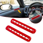 For Dodge Challenger 2015-up Glossy Red Door Air Outlet Vent Cover Trim 2pcs/set. Fixed Price $16.49.