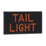 Vw Beetle Thing Dash Tail Light Switch Id Tag Black Red Acrylic. Fixed Price $13.95.