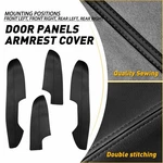 For 2014-2020 Nissan Rogue Black Interior Door Panels Armrest Leather Cover 4pcs. Fixed Price $28.99.