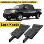 2pcs Door Lock Knobs Front/rear Ebony For Chevy Gmc Silverado Sierra 2007-2013. Fixed Price $10.99.