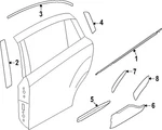 Genuine Subaru Wheel Flare 91112fn28a. Fixed Price $43.20.