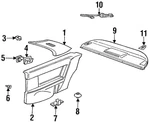 Genuine Bmw Upper Quarter Trim 51-43-8-160-254. Fixed Price $244.38.