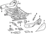 Genuine Mercedes-benz Molding Seat Adjustment 296-919-00-00-9051. Fixed Price $37.80.