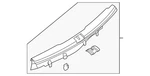 Genuine Volkswagen Sill Trim 3cm-863-459-82v. Fixed Price $124.38.