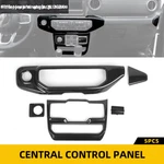 Center Console Ac Window Control Usb Cover Trims For Jeep Wrangler Jl 18+ Carbon. Fixed Price $64.99.