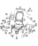 Genuine Mopar Seat Switch Bezel 1nk95tx7ab. Fixed Price $12.64.