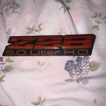 1982-92 Camaro Z28 5.0 Liter Ho Dash Emblem Badge Gm Oem Dark Red /orange Rare. Fixed Price $28.95.