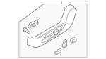 Genuine Nissan Seat Trim Panel 87380-3ta6a. Fixed Price $114.00.