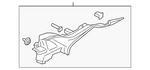 Genuine Ford Support Rear Package Tray Tr Hp5z-6146808-ld. Fixed Price $107.59.
