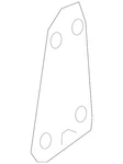Genuine Nissan Fender Gusset 648d8-3ja0a. Fixed Price $7.94.