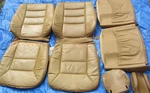 89-91 Mercedes W126 560sel Palomino Leather Front Left & Right Seat Covers 8pcs. Fixed Price $850.00.