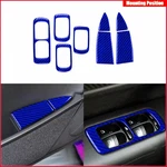 Blue Carbon Fiber Kits Interior Door Panel Cover For Porsche Cayenne S Gts 03-10. Fixed Price $70.07.