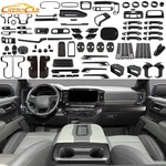Interior Decor Cover Trim Accessories Full Kit For Chevy Silverado 22+carbon Fib. Fixed Price $117.99.