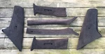 A B C Pillar Trim Micro Suede Black Oem Vw Mk4 Jetta Gli 1j0868311 1j0867233. Fixed Price $249.99.