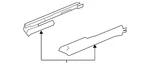 Genuine Audi Track Cover 5n0-881-347-a-9b9. Fixed Price $15.71.