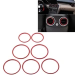 7x Ac Air Vent Outlet Inner Ring Cover Trim For Mercedes Benz C Class W205 Red. Fixed Price $14.11.