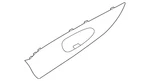 Genuine Nissan Interior Door Handle Trim 82683-4cl6a. Fixed Price $100.98.