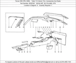 Ferrari Part 60357001 Lh Moulding Gts. Fixed Price $144.00.