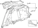 Genuine Gm Lower Quarter Trim 42911458. Fixed Price $66.84.