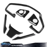 Carbon Fiber Look Interior Steering Wheel Cover Trim Fits Honda Civic 2016-2021. Fixed Price $19.90.