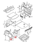 Audi Cover For Luggage Compartment Trim Soul Black 4g8863991b9bt No Duty To. Fixed Price $101.57.