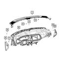 Genuine Mopar Instrument Panel End Cap Left 5la79dx9ab. Fixed Price $46.91.
