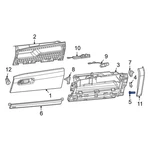 For Jeep Wagoneer 2022-2025 68565282aa Front Glove Box Door Bumper. Fixed Price $17.07.