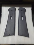 Blue Ford Crown Victoria B Pillar Panel Covers Seat Belt Adjustment Trim. Fixed Price $59.99.
