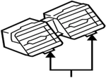 73610-54l00-fc6 Suzuki Louver,ctr Vent 7361054l00fc6, New Genuine Oem Part. Fixed Price $213.00.