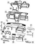 Genuine Mopar Instrument Panel Bezel 1lg981qdac. Fixed Price $126.40.