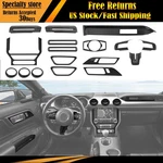 For 2015+ Ford Mustang 17pcs Carbon Fiber Full Set Interior Decoration Trim Kit. Fixed Price $99.99.