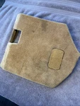 ** Broken Cadillac Allante Left Driver Kick Panel Repaired. Fixed Price $159.00.