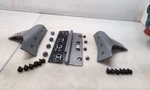 Jeep Jk Wrangler Windshield Hinge/support Brackets Silver Psc 2007-2017. Fixed Price $59.89.