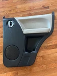 02-06 Jeep Kj Liberty Rear Passenger Side Door Panel Gray Over Black. Fixed Price $145.00.